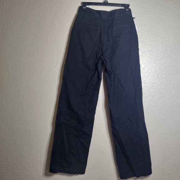 NWT Aritzia TNA Topeka wide leg straight black pants sz 2 - Picture 8 of 9